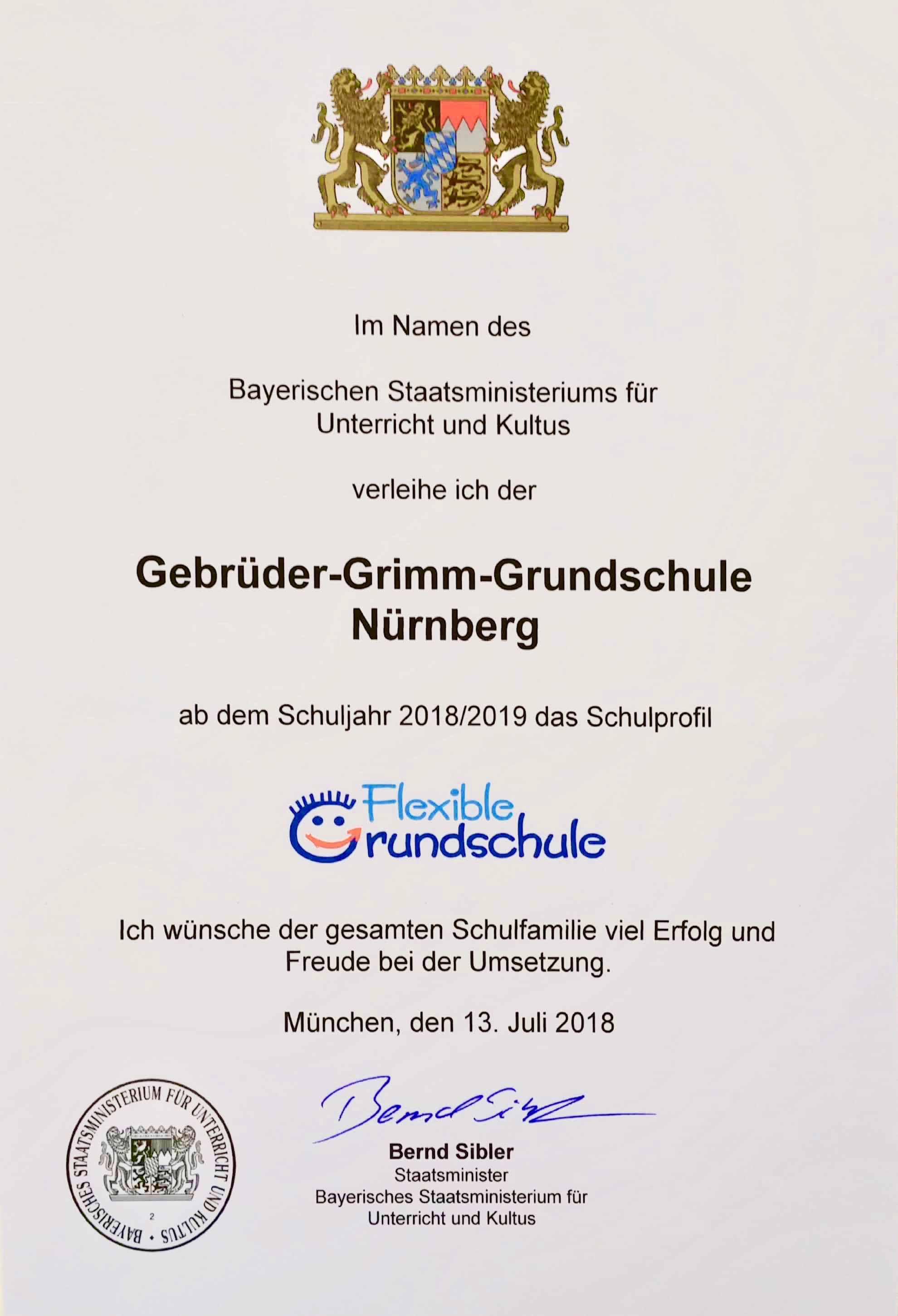 flexible grundschule urkunde 1